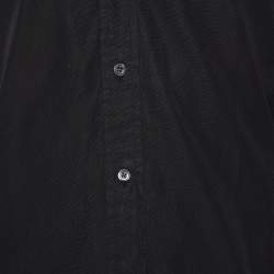 Pre Owned Tom Ford Black Cotton Button Front Shirt S
