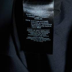 Pre Owned Tom Ford Black Cotton Button Front Shirt S