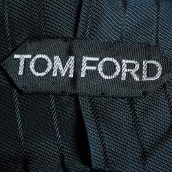 Tom Ford Black Textured Cotton & Silk Gilet S