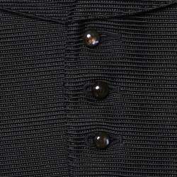 Tom Ford Black Textured Cotton & Silk Gilet S