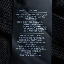 Pre Owned Tom Ford Black Cotton Pique Polo T-Shirt M