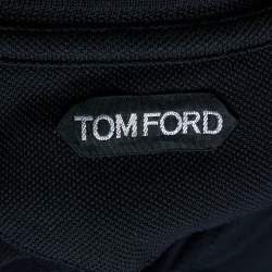 Pre Owned Tom Ford Black Cotton Pique Polo T-Shirt M