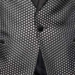 Tom Ford Black Printed Cotton & Silk Blazer M