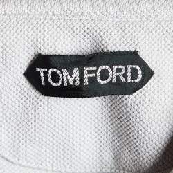 Pre Owned Tom Ford Beige Cotton Pique Polo T-Shirt M