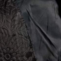 Tom Ford Black Floral Jacquard Button Front Blazer S