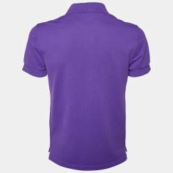 Pre Owned Tom Ford Purple Cotton Pique Polo T-Shirt S