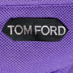 Pre Owned Tom Ford Purple Cotton Pique Polo T-Shirt S