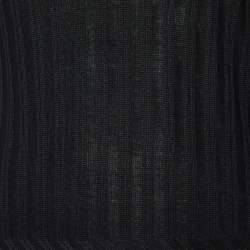 Pre Owned Tom Ford Black Cashmere & Silk Knit V-Neck Pullover M