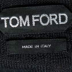 Pre Owned Tom Ford Black Cashmere & Silk Knit V-Neck Pullover M