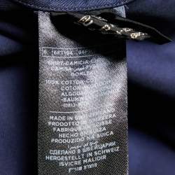 Tom Ford Navy Blue Cotton Button Front Shirt M