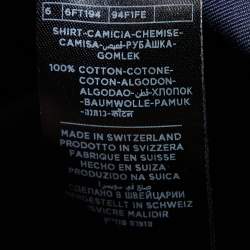 Tom Ford Navy Blue Cotton Button Front Shirt M