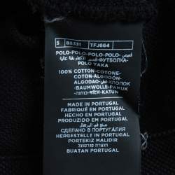 Pre Owned Tom Ford Black Cotton Pique Polo T-Shirt M