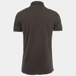 Pre Owned Tom Ford Brown Cotton Pique Polo T-Shirt XL