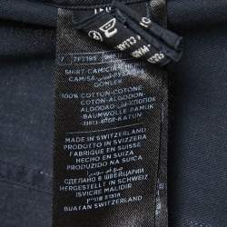 Tom Ford Black Cotton Button Front Shirt XL