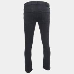 مملوكة مسبقًا Tom Ford Black Denim Buttoned Jeans M Waist 32"