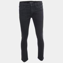 مملوكة مسبقًا Tom Ford Black Denim Buttoned Jeans M Waist 32"