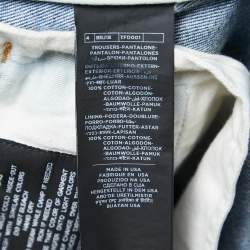 Pre Owned Tom Ford Blue Washed Denim Buttoned Straight Fit Jeans M Waist 34"