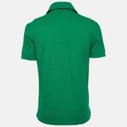 Pre Owned Tom Ford Green Cotton Pique Polo T-Shirt XL