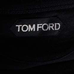 Tom Ford Black Cotton Knit Collarless T-Shirt XXL