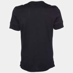 Tom Ford Black Cotton Knit Collarless T-Shirt XXL