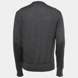 Tom Ford Grey Cashmere Crew Neck Pullover 2XL