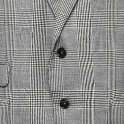 Tom Ford Charcoal Grey Checked Wool Single Breasted Blazer & Pant Suit 3XL
