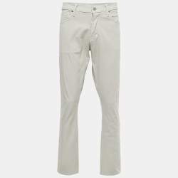 Pre Owned Tom Ford Grey Denim Buttoned Slim Fit Jeans XXL Waist 38"