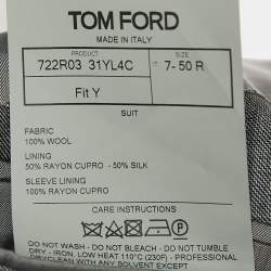 Tom Ford Grey Wool Tailored 3 Piece Suit L