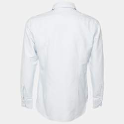 Pre Owned Tom Ford Blue Cotton Button Front Shirt L
