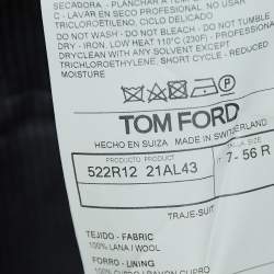 Tom Ford Black Wool Regular Fit Tailored Trousers 3XL