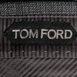 Pre Owned Tom Ford Charcoal Grey Wool & Silk Tailored Pants M