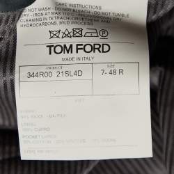 Pre Owned Tom Ford Charcoal Grey Wool & Silk Tailored Pants M
