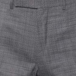 Pre Owned Tom Ford Charcoal Grey Wool & Silk Tailored Pants M