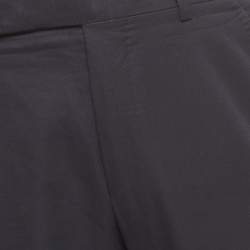 Pre Owned Tom Ford Black Cotton Straight Fit Pants M