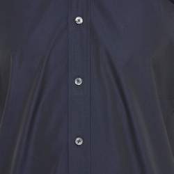 Pre Owned Tom Ford Navy Blue Cotton Long Sleeve Shirt M