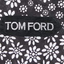 Pre Owned Tom Ford Black Floral Print Cotton Long Sleeve Shirt M