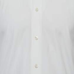 Pre Owned Tom Ford White Cotton Double Cuff Long Sleeve Shirt S