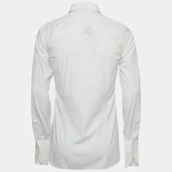 Pre Owned Tom Ford White Cotton Double Cuff Long Sleeve Shirt S