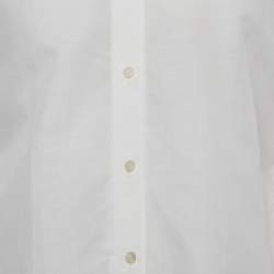 Pre Owned Tom Ford White Cotton & Linen Long Sleeve Shirt M