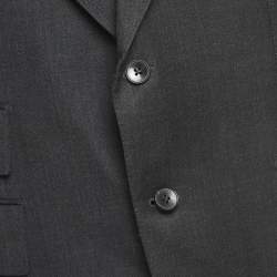 Tom Ford Grey Wool Double Breasted Blazer XXL
