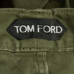 Pre Owned Tom Ford Green Denim Slim Fit Jeans M Waist 33''