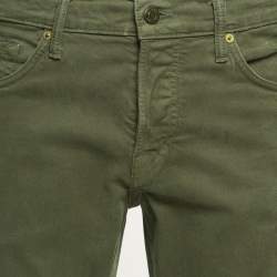 Pre Owned Tom Ford Green Denim Slim Fit Jeans M Waist 33''