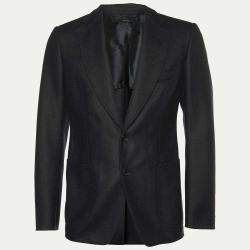 Tom Ford Charcoal Grey Wool Button Front Blazer M