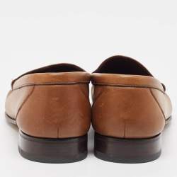 Tom Ford Brown Leather Penny Loafers Size 44
