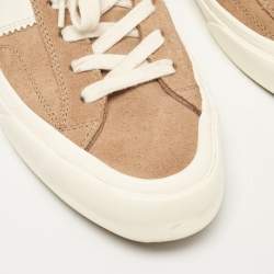 Tom Ford Brown Leather and Suede Cambridge Lace Up Sneakers Size 40