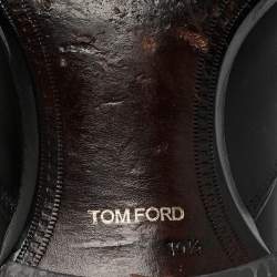 Tom Ford Black Leather Single Flap Monks Size 43.5