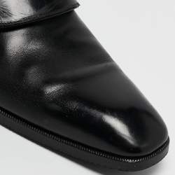Tom Ford Black Leather Single Flap Monks Size 43.5