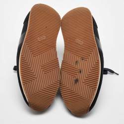 Tom Ford Black Canvas and Suede Low Top Sneakers Size 44
