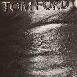 Tom Ford Black Leather Elkan Monk Strap Derby Size 42