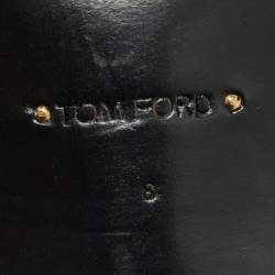 Tom Ford Brown Leather Elkan Monk Strap Derby Size 42